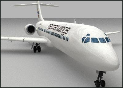 Boeing 717 3D Model High Detail